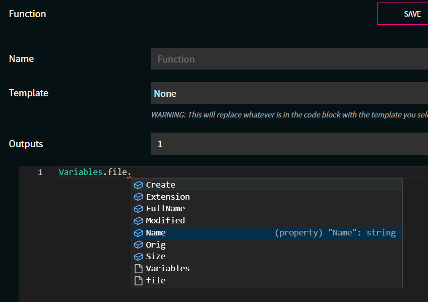 Function Variables